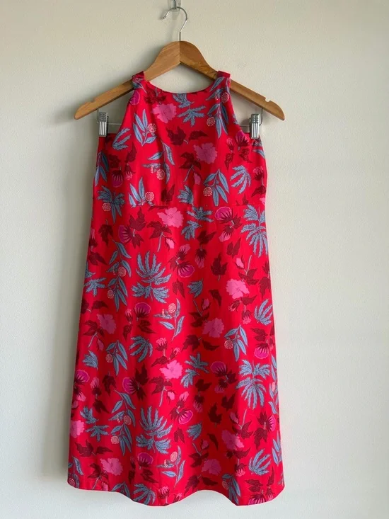 Patagonia Magnolia Spring Dress Womens Medium Red Floral Athleisure Built In Bra - Picture 3 of 12